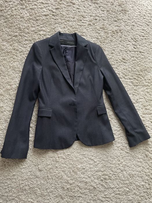 Zara marynarka, rozmiar S/34, elegancka, granatowa, wcinana