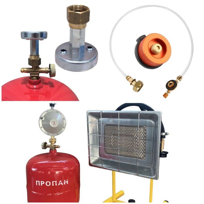 Балон Газовий Обігрівач Пальник Комплект Туристичний 5л 8л 10л 12л 15л