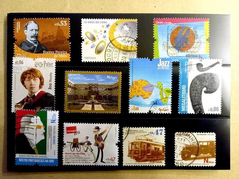 Selos usados de Portugal Continental