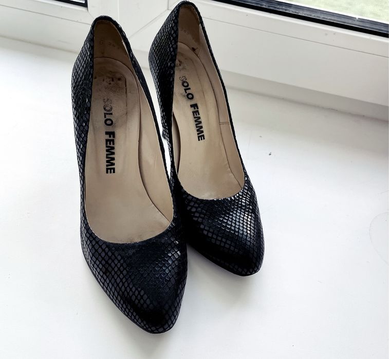 Жіночі туфлі. Женские туфли лодочки. Кожа