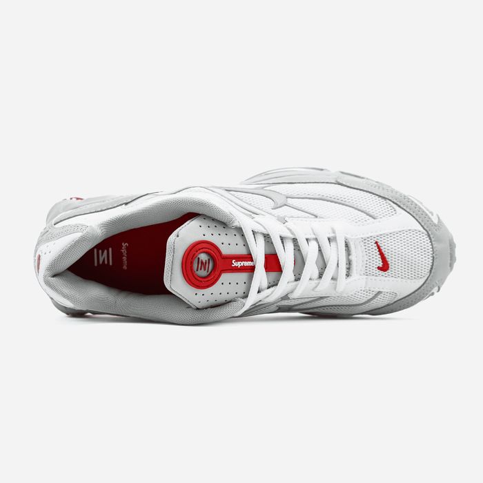 Кросівки Кроссовки Nike Shox Ride 2 Supreme White Red Белый Білий Кросовки демісезон