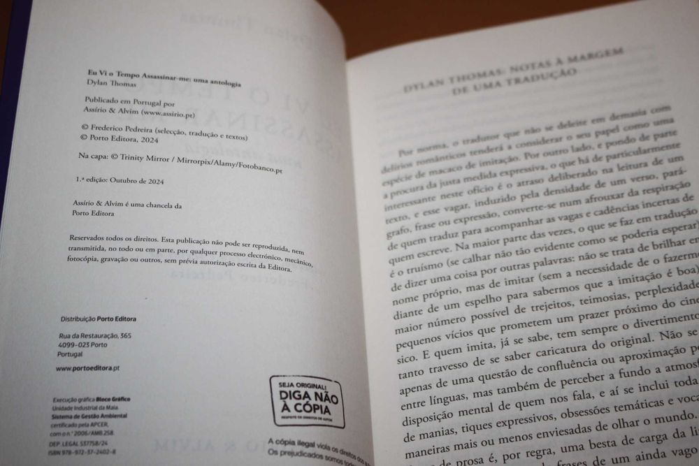 Eu vi o Tempo Assassinar-me -Uma Antologia // Dylan Thomas