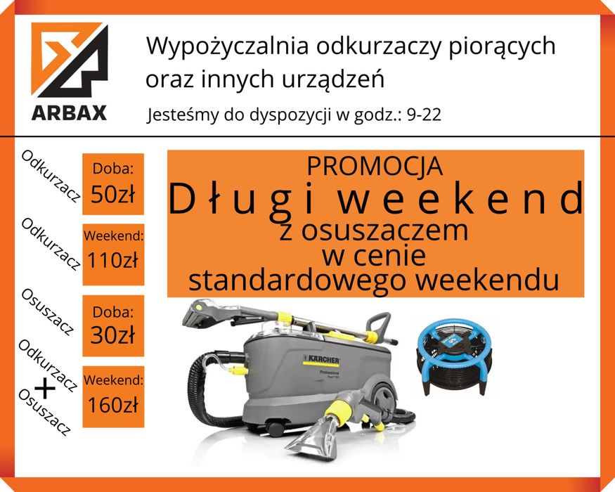 Wynajem odkurzacz piorący Karcher Puzzi | Pranie Kanap |