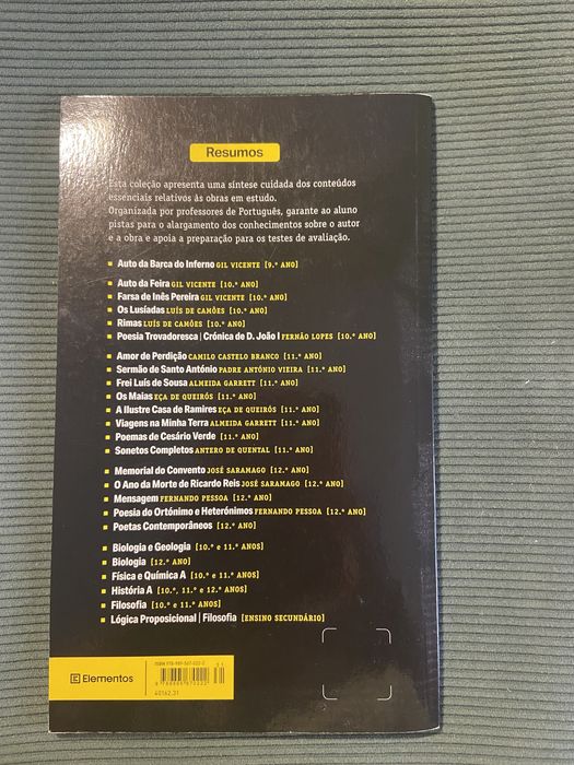 Livro de resumo da Mensagem de Fernando Pessoa.