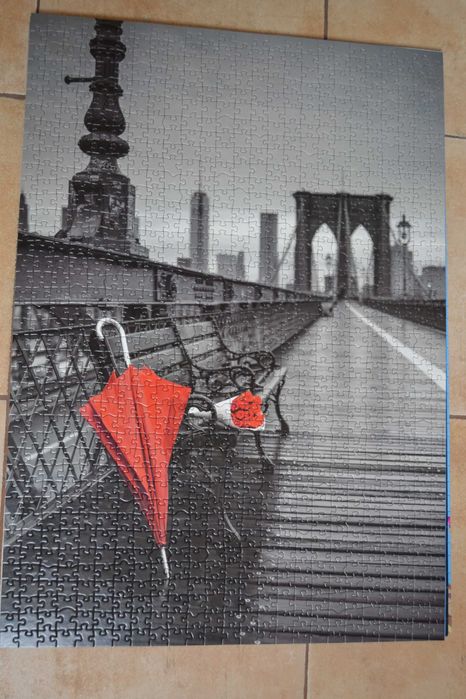 Vários puzzles 1000pcs montados