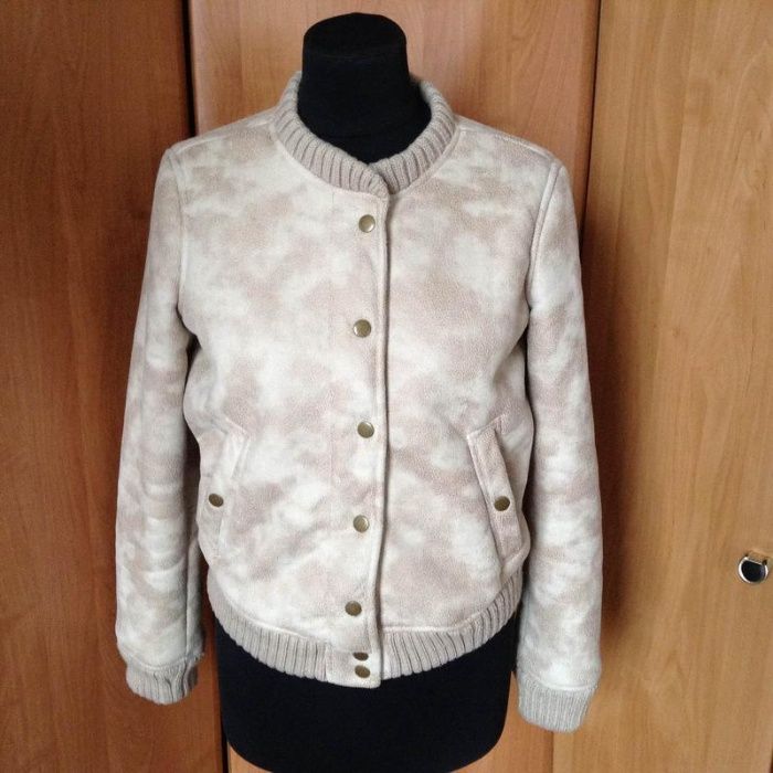 Куртка дубленка модель бомбер mango p.38