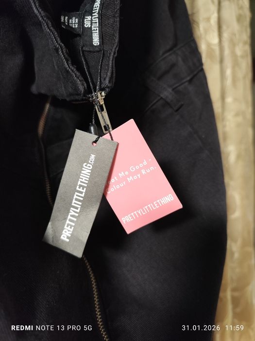 Джинсовий комбінезон без шлейок