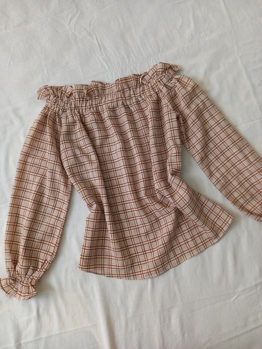 Bluzka z długimi rękawami i ściągaczem