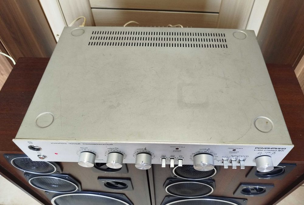 Усилитель Романтика у120 стерео Hi-Fi профилактика