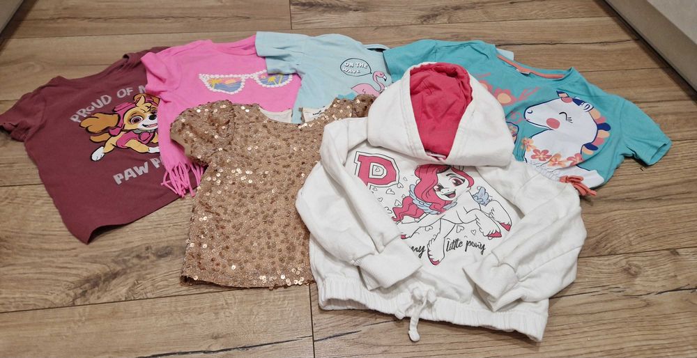 Paka bluzek plus bluza 104/110