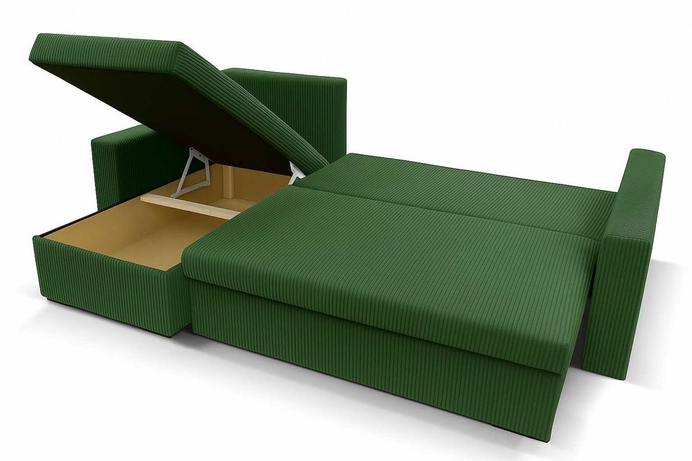 Narożnik Do Salonu JOY Kanapa Sofa Rozkładana 2 Pojemniki Na Pościel