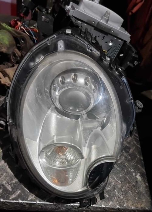 lampa prawa kompletna zarówka spryskiwacz mini cooper r56 r55