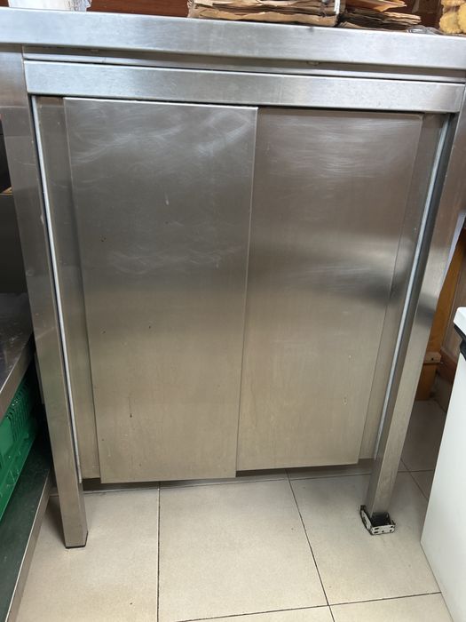 Bancada inox fechada