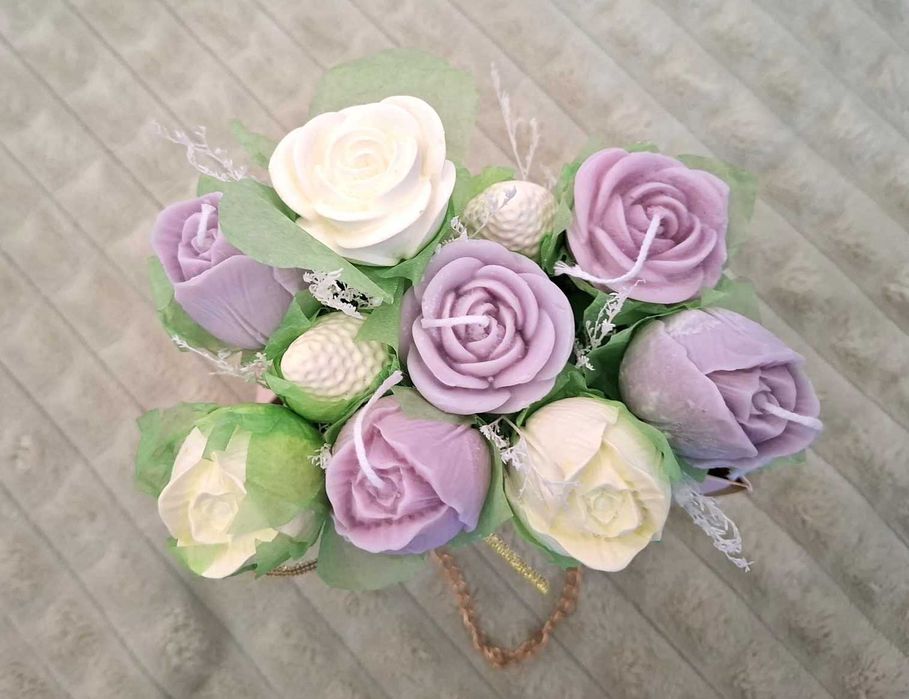 Arranjo Floral Perfumado em Bolsa – Lume Lux Artesanato