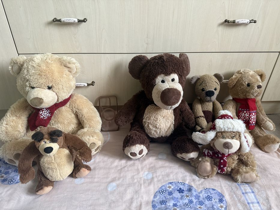 Плюшеві ведмедики,новорічні ведмедики,ведмедик маша і ведмідь,ручна р.