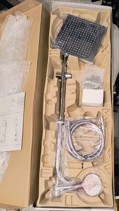 Hansgrohe Crometta E Showerpipe EcoSmart zestaw prysznicowy ścienny chrom