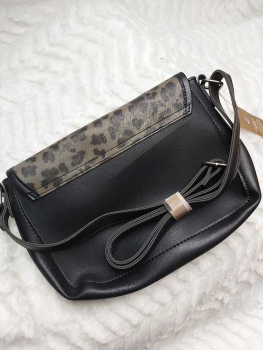 Torebka damska Cosmopolitan Elegancka Panterka Pasek Zatrzask