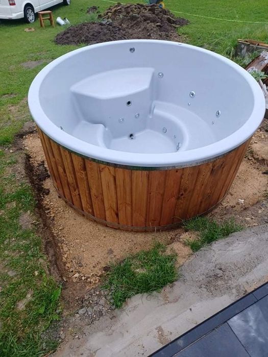 Balia ogrodowa ruska bania sauna jacuzzi basen beczka ogrodowa