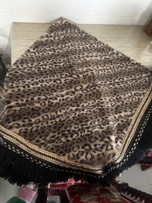 Xaile/cachecol com estampado de leopardo