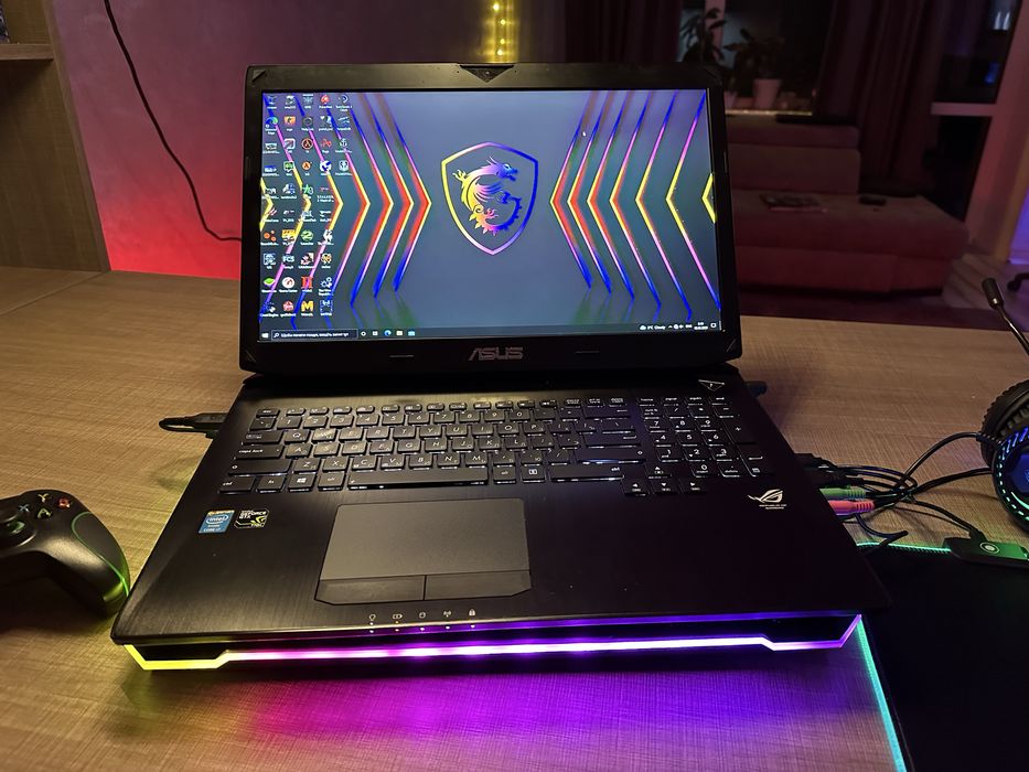 Игровой ноутбук Asus RoG + игровые девайсы!