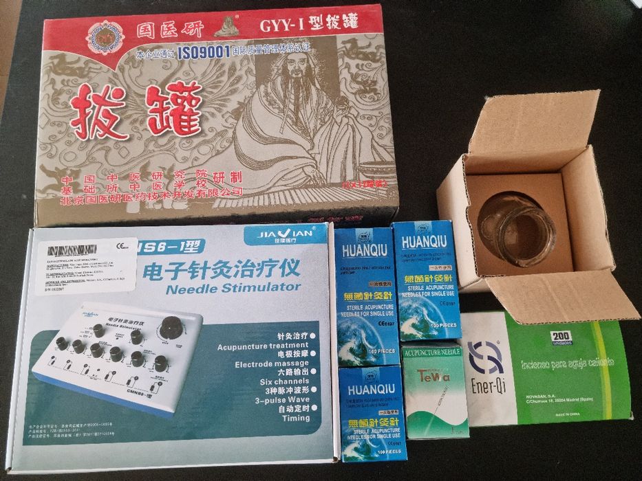 KIT ACUPUNTURA Ventosas Eletroestimulaçao