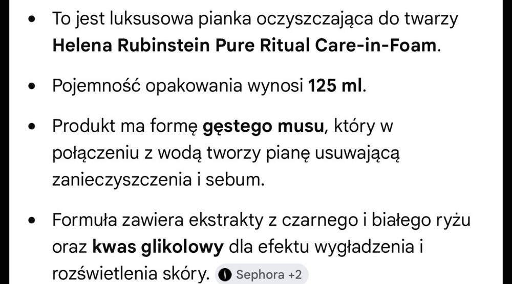 Helena Rubinstein 125 ml pianka do twarzy nowa oryginalna