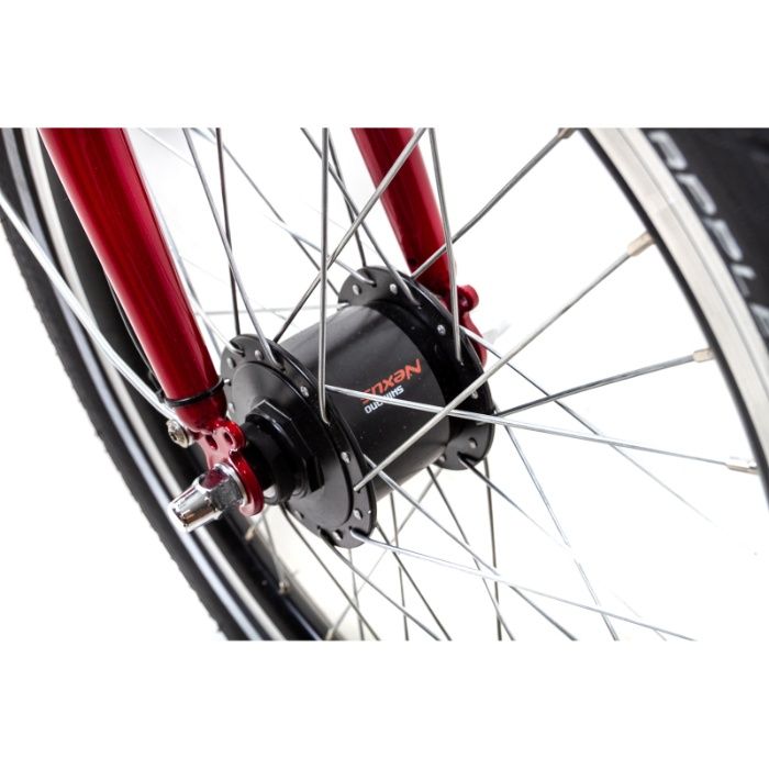 Składak rower składany niska rama 3 biegi Shimano Mifa Nexus czerwony