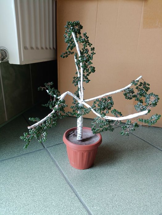 Сувенир дерево береза из бисера