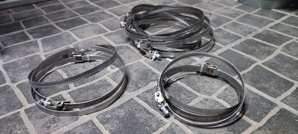 Abraçadeiras metálicas várias medidas para condutas de ar AC