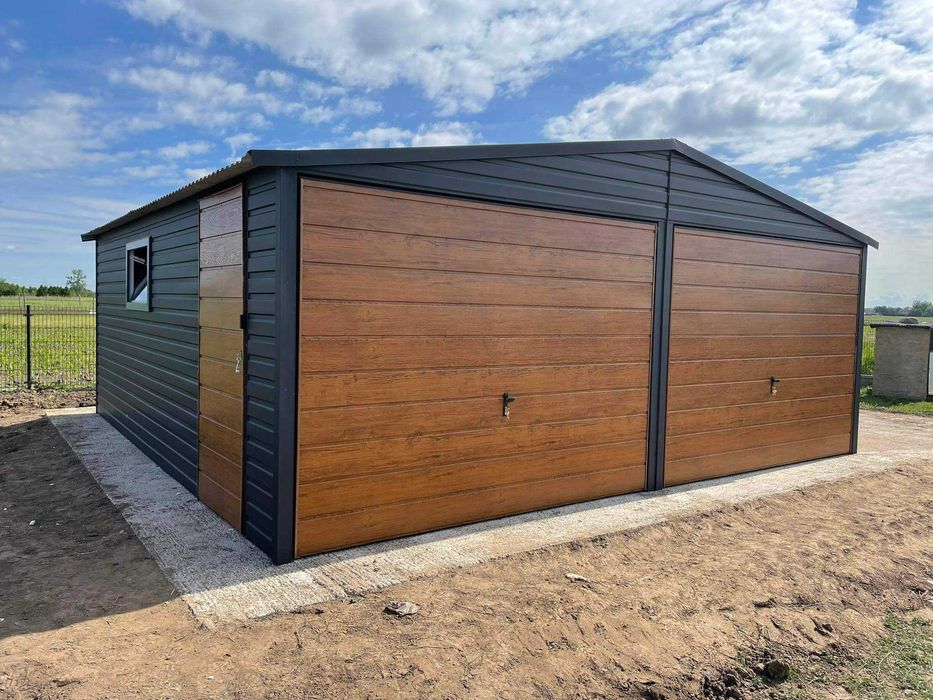Garaż blaszany 6x5 schowek domek Wzmocniony PROFILAMI. Producent RATY