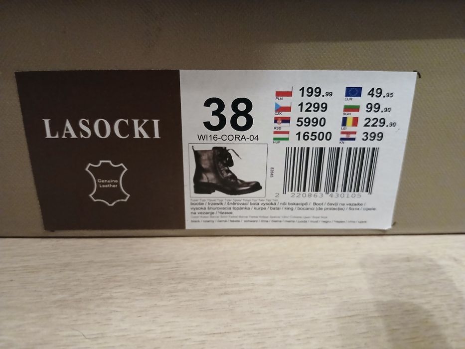 Botki Lasocki roz. 38