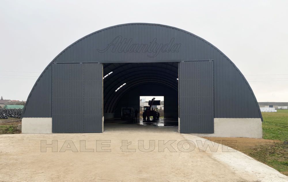 Hala Łukowa Magazynowa Stalowa tunelowa przęsło wiata konstrukcja