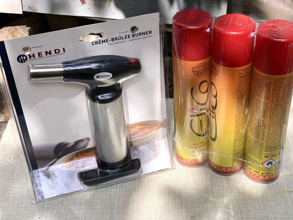 Газовий пальник для крем-брюле Hendi 198209 та газові балони