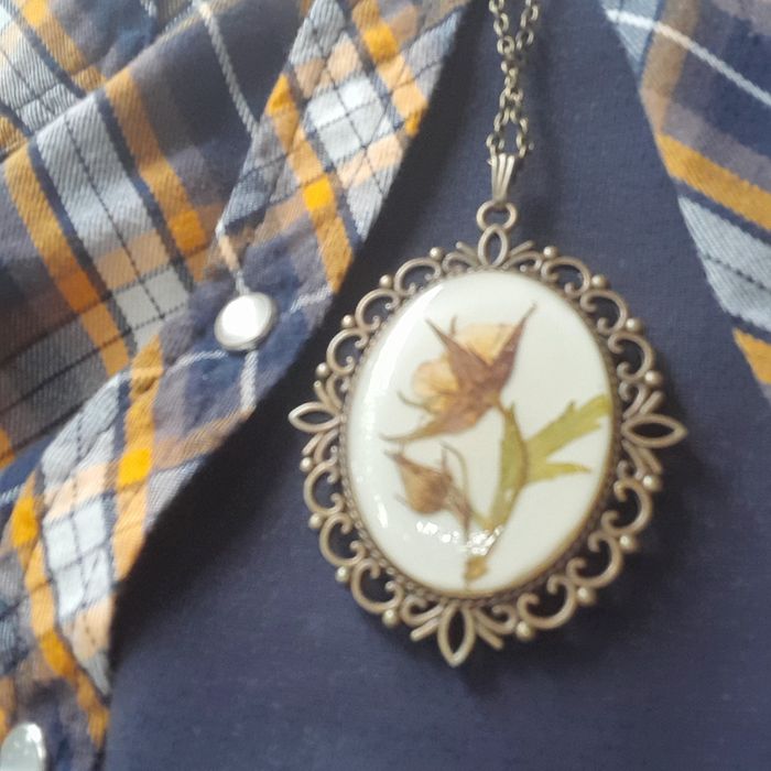 Підвіска жіноча двухстороння Квіти