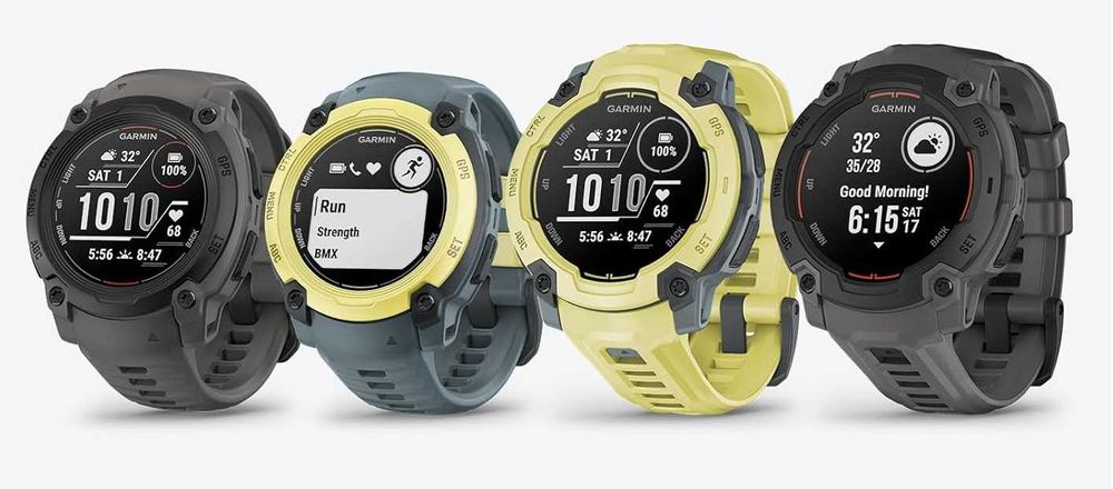 Smartwatch Garmin Instinct E żółty (Electric Lime)