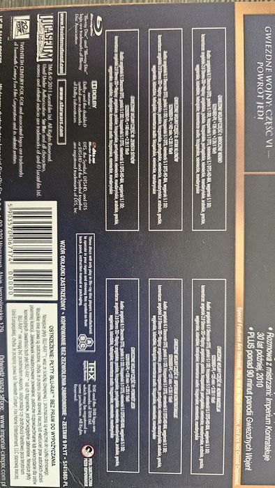 Star Wars Gwiezdne Wojny kolekcja blu-ray