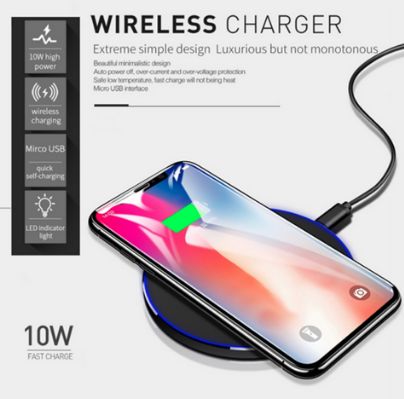 Carregador sem fios 10w/7.5w/5w