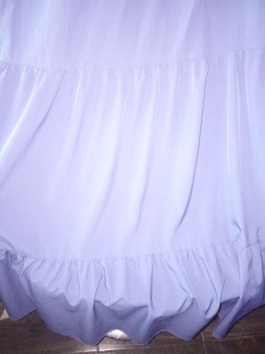 Блакитний сарафан з воланами, бантом. M-XL.
