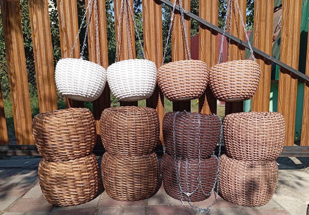 Кашпо з ротангу 12л