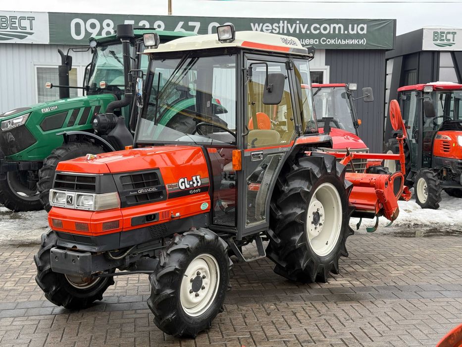 Японський трактор/мінітрактор KUBOTA GL-33!швидкісна!HI-SPEED!КАБІНА