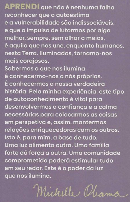 Livro A Luz que nos Ilumina de Michelle Obama [Portes Grátis]