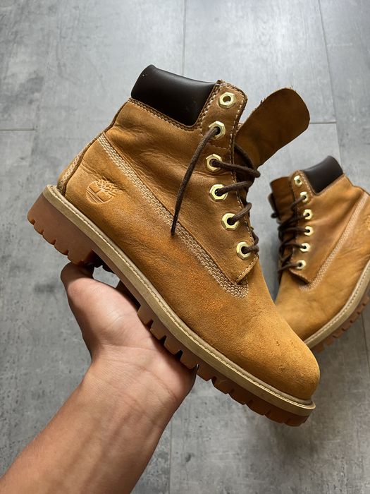 Okazja Buty zimowe timberland 6 inch premium musztardowe