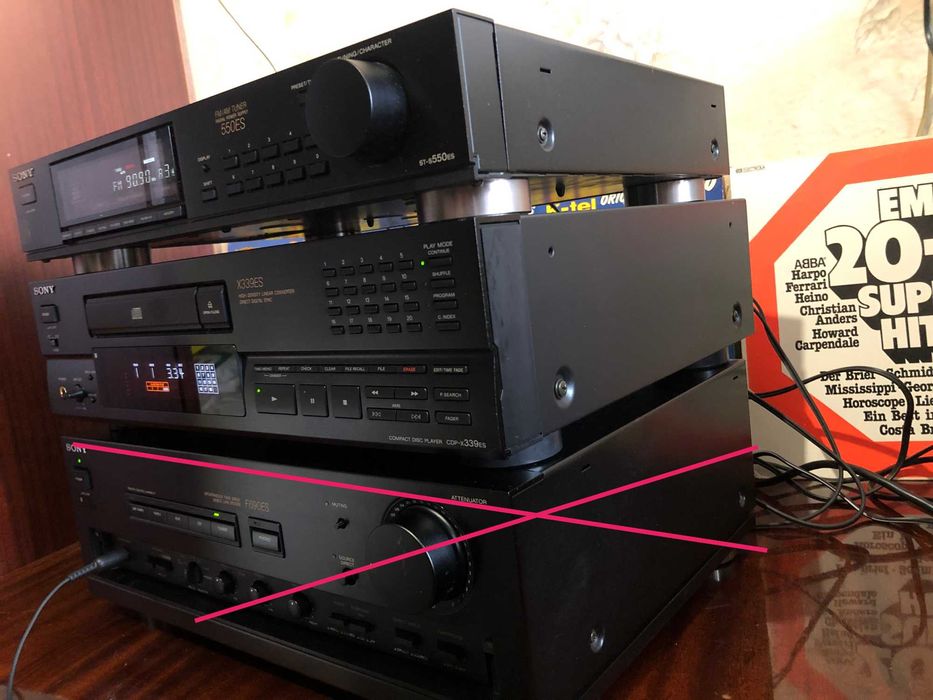 SONY комплект з ES класу   CD програвач CDP-X339ES  AM/FM тюнер ST-S550ES