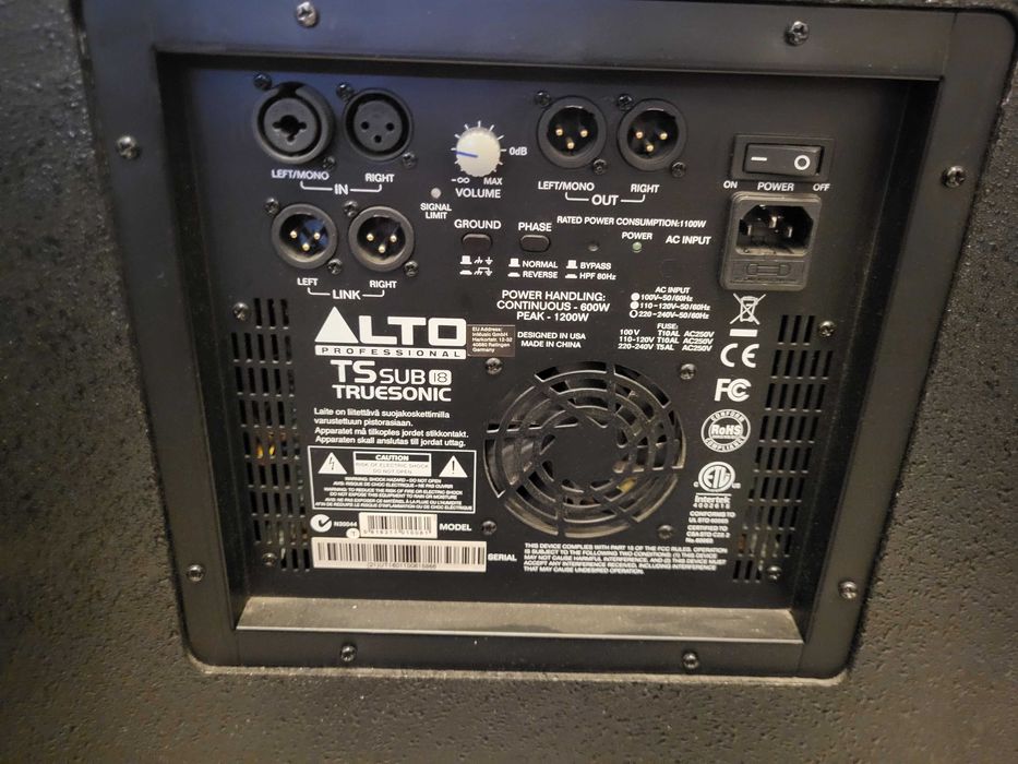 Zestaw aktywny 2x Alto ts 315 , 2x Alto Ts sub 18
