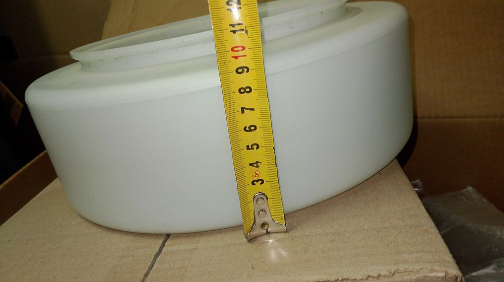 Большой плафон белый матовый