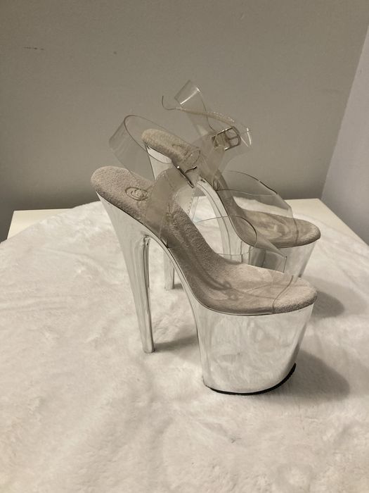 Pleaser flamingo szpilki szklanki buty pole dance 36