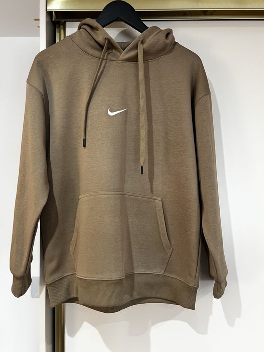 Beżowa bluza z kapturem Nike