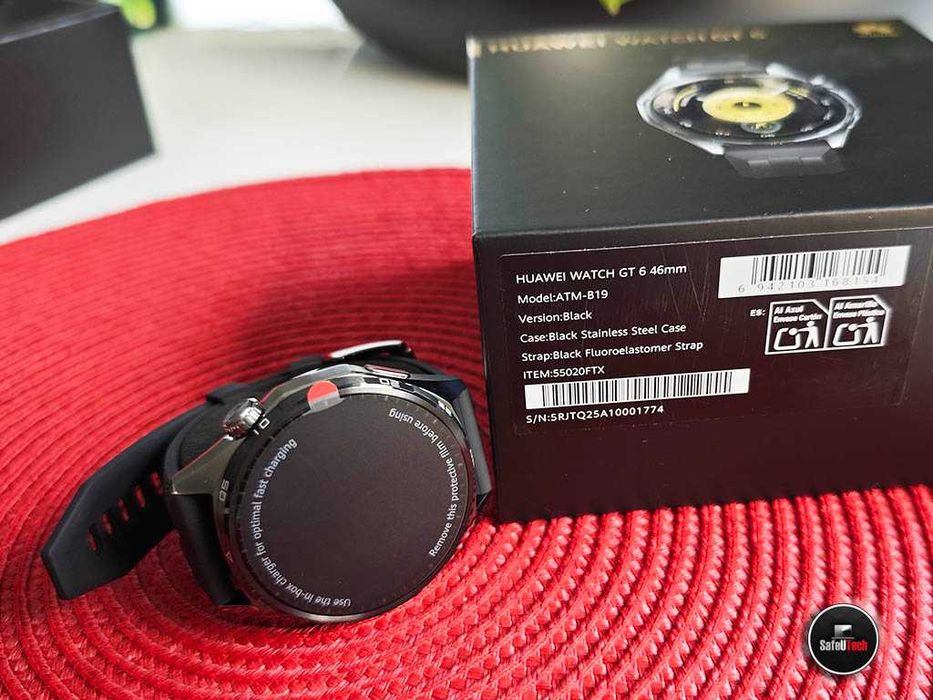 NOWY Huawei Watch GT6 Acitve 46mm - czarny - KPL. gwar. 04.2028