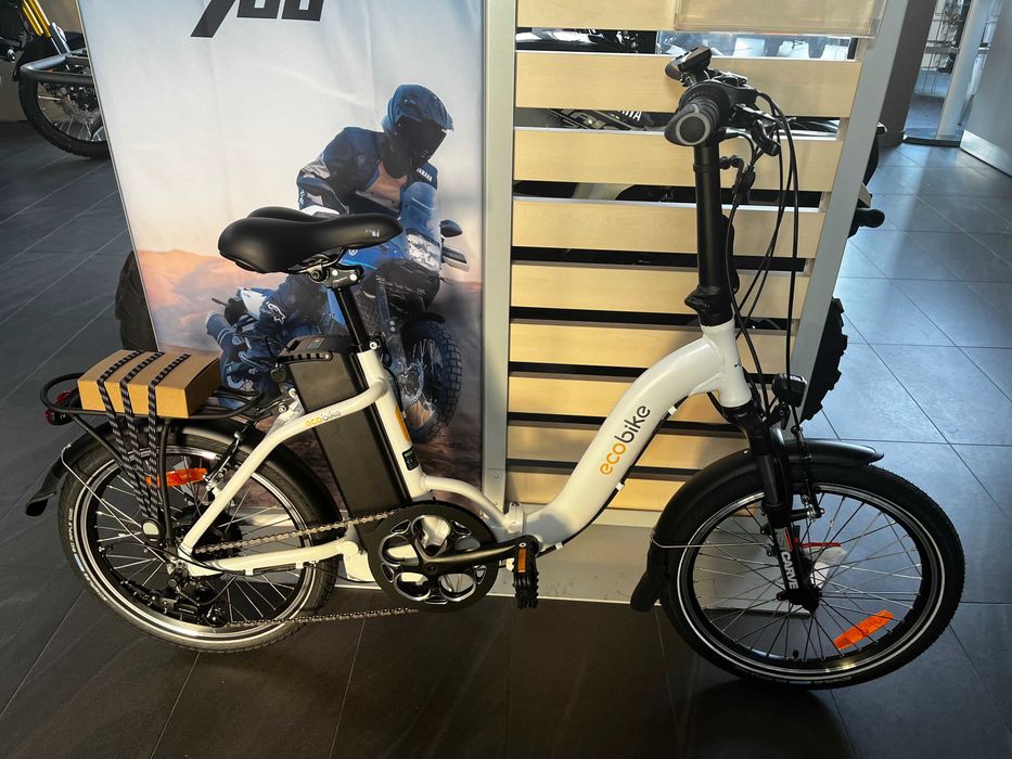 Rower elektryczny Ecobike Even White Składany Likwidacja sklepu-50%