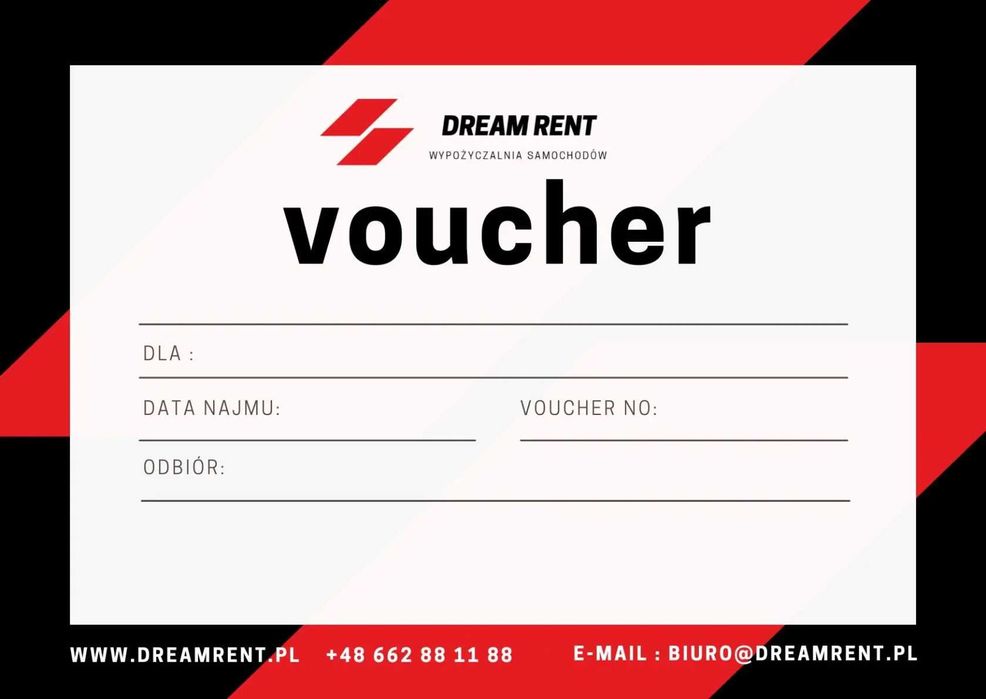 Prezent: Voucher na wynajem DODGE CHALLENGER 5.7L HEMI